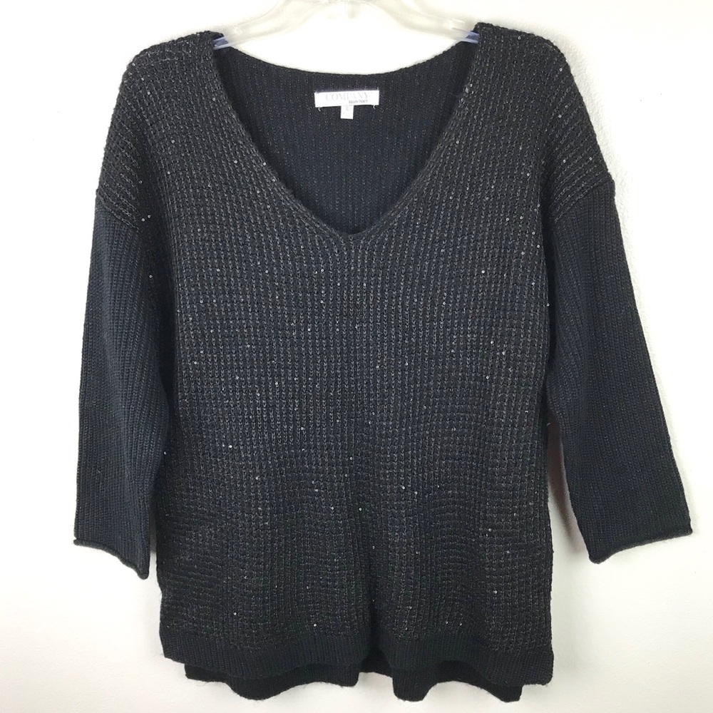Company Ellen Tracy | Black Sequined Sweater L